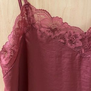 PINK ROSE Lace Tank